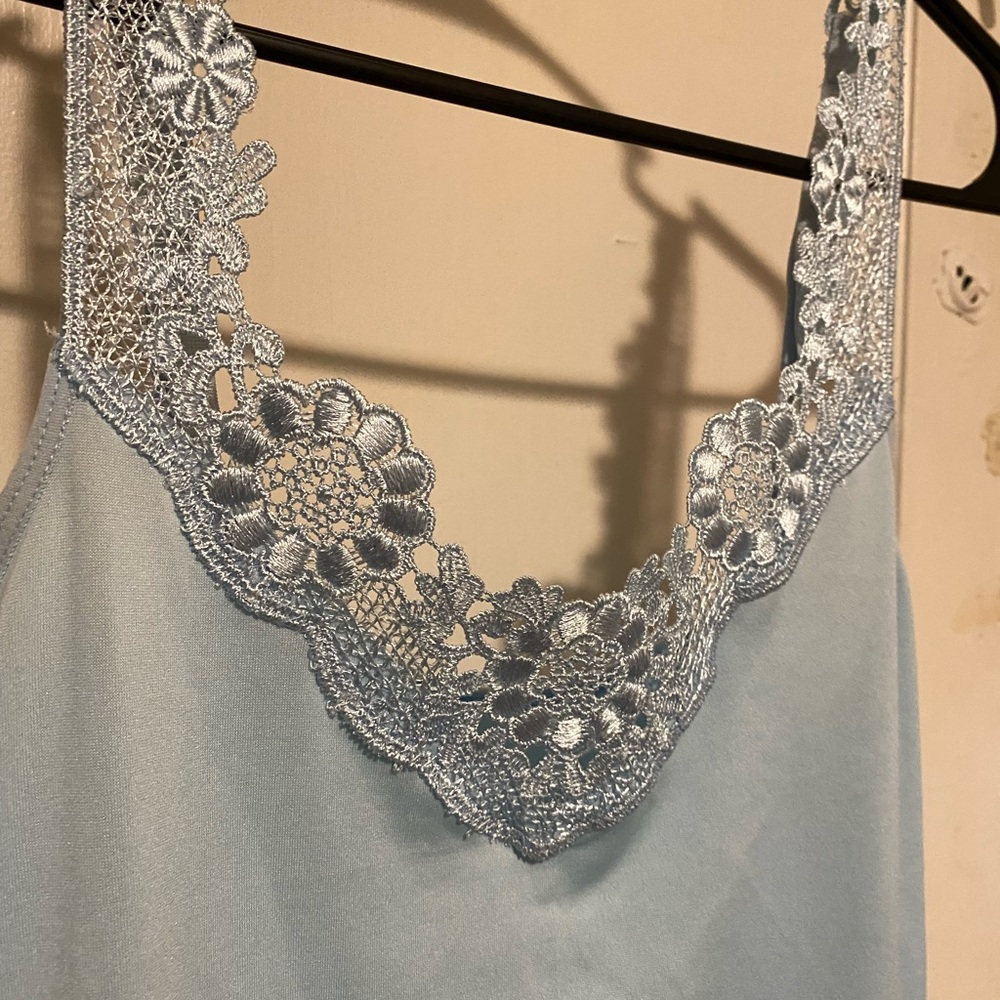 BLUE SLIP NIGHT DRESS